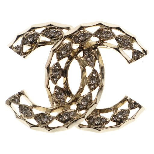 CHANEL(シャネル) ココマーク ブローチ ラインストーン ゴールド GP B24B【中古】【程度A】【カラー14068】【取扱店舗BRING心斎橋店】 CHANEL(シャネル) ココマーク ブローチ ラインストーン ゴールド GP B24B【中古】【程度A】【カラー14068】【取扱店舗BRING心斎橋店】