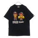 A BATHING APE(アベイシングエイプ) サイズ:M ×楽天イーグルス BABY MILO 楽天イーグルス マイロ プリント クルーネック 半袖Tシャツ...