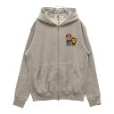 A BATHING APE(アベイシングエイプ) サイズ:M ×NINTENDO MARIO FULL ZIP HOODIE 任天堂 マリオ プリント フルジッ...