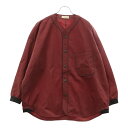 rdv o globe(ランデヴーオーグローブ) サイズ:3 ナイロンベースボールシャツ 長袖シャツ レッド 182CH006【中古】【程度A】【カラーレッド】【オンライン限定商品】