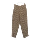 EMPORIO ARMANI(エンポリオアルマーニ) サイズ:42 D-TK6246 総柄ジョガーパジャマパンツ ブラウン レディース【中古】【程度B】【カラーブラウン】【オンライン限定商品】