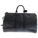 LOUIS VUITTON(ルイヴィトン) モノグラムエクリプス キーポルバンドリエール45 ボストンバッグ ブラック PVC×レザー ショルダーバッグ RFI...