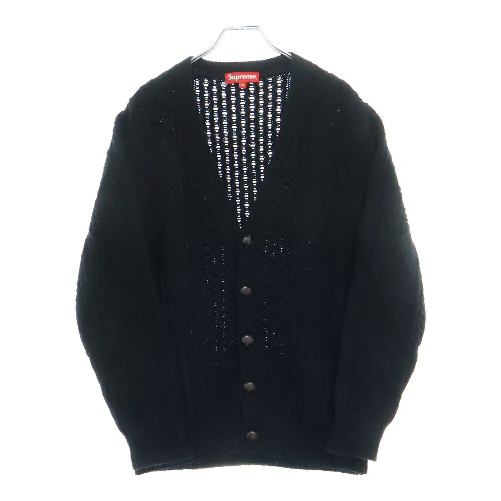 【美品】supreme 黒ケーブルニットカーディガン L 楽天市場】ケーブルニット カーディガン(ブランドシュプリーム