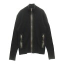 MONCLER(モンクレール) サイズ:L Cardigan Toricot ジップアップ ドライバーズニット ブラック ウール #L I20919B00029 ユニセックス【新古品/中古】【程度S】【カラーブラック】【オンライン限定商品】