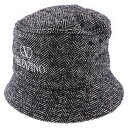 【sale対象】VALENTINO(ヴァレンチノ) サイズ:59 ロゴ刺繍 ツイード バケットハット 帽子 グレー 1Y2HGA11ZWP【中古】【程度A】【カ...