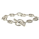 HERMES(エルメス) サイズ:19LINK Chaine d'Ancre MM 19LINK シェーヌダンクル 19コマ チェーンブレスレット シルバー【新...