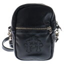 CHROME HEARTS(クロムハーツ) TAKA MINI LTHR タカミニ セメタリークロスパッチレザーショルダーバッグ ブラック【中古】【程度B】【カ...