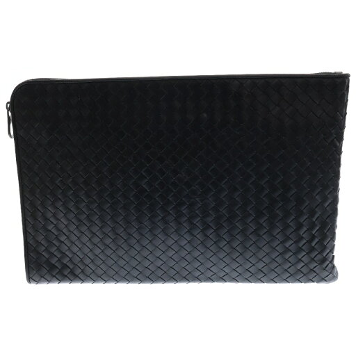 BOTTEGA VENETA(ボッテガヴェネタ) イントレチャート レザー クラッチバッグ セカンドバッグ ブラック【中古】【程度B】【カラーブラック】【オンライン限定商品】 BOTTEGA VENETA(ボッテガヴェネタ) イントレチャート レザー クラッチバッグ セカンドバッグ ブラック【中古】【程度B】【カラーブラック】【オンライン限定商品】
