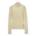 GIVENCHY(ジバンシィ) サイズ:XS 23AW 4G Jacquard Sweater 4Gジャガードタートルネックニット レディースBW90DK4ZAQ ホワイト【中古】【程度A】【カラーホワイト】【取扱店舗BRING京都河原町店】