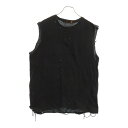 UNDERCOVERISM(アンダーカバイズム) サイズ:2 05AW ARTS&CRAFT期 ダメージ加工 ストライプノースリーブカットソー ブラック 5A2...