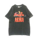 VINTAGE(ヴィンテージ) サイズ:XL 90s AKIRA アキラ 両面プリント Tシャツ 半袖カットソー ブラック【中古】【程度B】【カラーブラック】【...