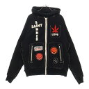 SAINT MICHAEL(セントマイケル) サイズ:L 24AW ×A LOVE MOVEMENT ALM_KNIT JERJEY/BLACK ア ラブ ムー...