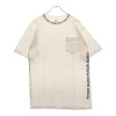 CHROME HEARTS(クロムハーツ) サイズ:M OLD NYC NECK LOGO S/S TEE オールドモデル ネック ロゴ バッククロス プリント 半袖Tシャツ カットソー ホワイト【中古】【程度B】【カラーホワイト】【取扱店舗AWESOME原宿店】
