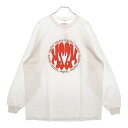 MASSES(マシス) サイズ:XL T-SHIRT L/S MSSM フロントプリント 長袖Tシャツ ロンT ホワイト【新古品/中古】【程度S】【カラーホワイ...