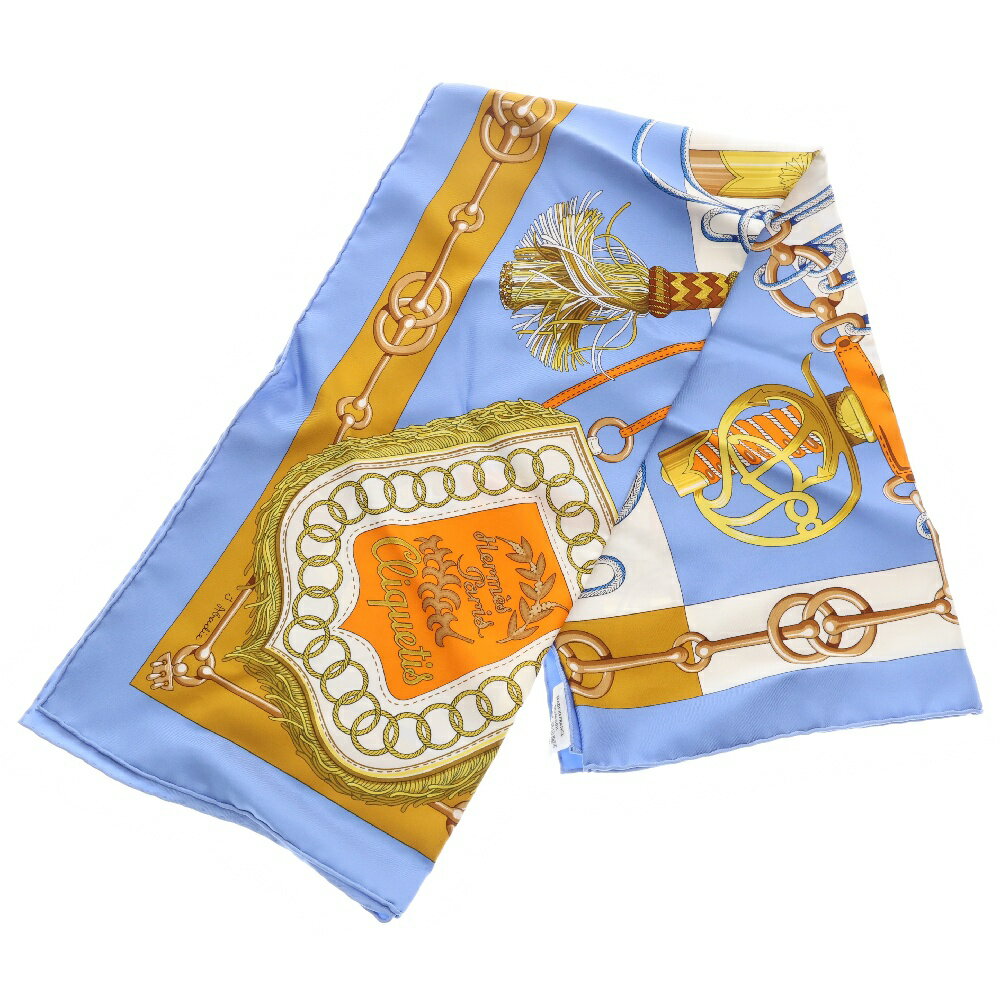 HERMES(エルメス) 22SS Carre Scarf Cliqutis カレ90 クリケティス シルクスカーフ マルチ【中古】【程度A】【カラーマルチカラー】【取扱店舗BRING心斎橋店】