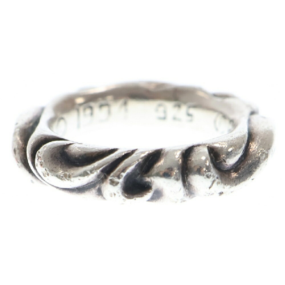 CHROME HEARTS(クロムハーツ) サイズ:7号 SCRL BAND スクロールバンド リング シルバー BCA351【中古】【程度B】【カラーシルバー】【取扱店舗原宿】