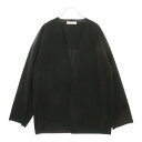 PUBLIC TOKYO(パブリック トウキョウ) サイズ:2 22SS フレッシュ トリコット ボタンレスカーディガン ブラック 152325001【中古】【...