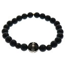 CHROME HEARTS(クロムハーツ) BEAD ONYX 8mm オニキス ビーズ ブレスレット ブラック【中古】【程度B】【カラーブラック】【取扱店舗B...