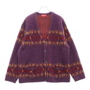 SUPREME(シュプリーム) サイズ:L 22AW Abstract Stripe Cardigan アブストラクトストライプニットカーディガン パープル【中古】【程度A】【カラーパープル】【取扱店舗BRINGアメリカ村店】(4)