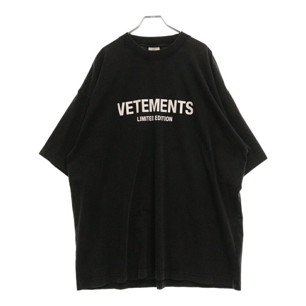 VETEMENTS Limited Edition ロゴ コットン Tシャツ 人気 3025b260014-1.jpg