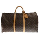LOUIS VUITTON(ルイヴィトン) モノグラム キーポル・バンドリエール60 M41412 ボストンバッグ ハンドバッグ ブラウン PVC ゴールド金具...