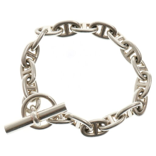 HERMES(エルメス) サイズ:MM Chaine d'Ancre MM シェーヌダンクル 18コマ チェーンブレスレット シルバー【中古】【程度B】【カラーシルバー】【取扱店舗新宿】 HERMES(エルメス) サイズ:MM Chaine d'Ancre MM シェーヌダンクル 18コマ チェーンブレスレット シルバー【中古】【程度B】【カラーシルバー】【取扱店舗新宿】