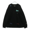 doublet(ダブレット) 19SS ×WISM BELL T-Shirt プリント クルーネック 長袖Tシャツ カットソー ブラック【中古】【程度B】【カラ...