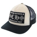 CHROME HEARTS(クロムハーツ) サイズ:OS TRUCKER CAP FUCK トラッカーキャップ メッシュ ブラック/ホワイト 国内レシート付【中...