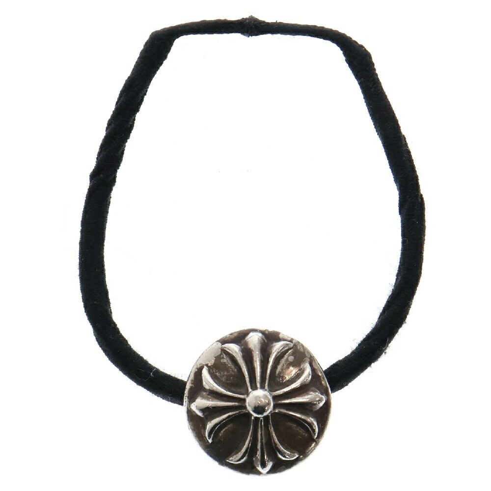 CHROME HEARTS(クロムハーツ) HAIRBAND クロスボール ヘアバンド ヘアゴムコンチョ シルバー BCA151【中古】【程度B】【カラーシルバー】【取扱店舗原宿】