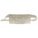 BOTTEGA VENETA(ボッテガヴェネタ) ザ ストレッチ カセット マキシイントレチャート ベルトバッグ ボディバッグ ホワイト 629068 ショルダ...