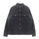 CHROME HEARTS(クロムハーツ) サイズ:M WORK DOG ワークドッグ 中綿入り キルティング シャツジャケット ブラック【中古】【程度B】【カ...