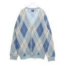 Needles(ニードルス) サイズ:L 22AW Argyle MOHAIR Cardigan LQ271 アーガイル モヘアカーディガン ブルー【中古】【程...