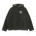 CHROME HEARTS(クロムハーツ) サイズ:L YNT U DETENT HDPL FLC クロスボールボタンフリースプルオーバーパーカー【中古】【程度...