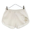 CHROME HEARTS(クロムハーツ) サイズ:XS GRP Y NOT Sweat Shorts レディース クロスパッチ ショートパンツ ホワイト【中古...