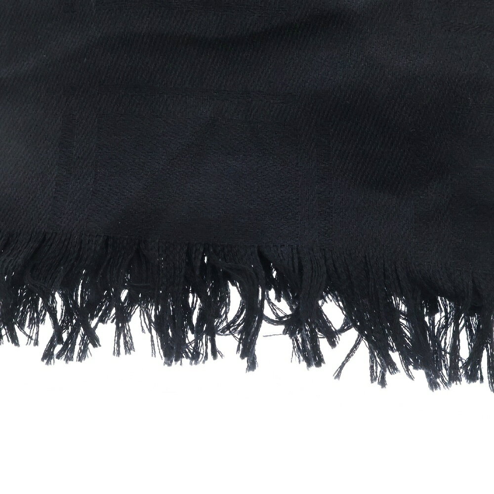CHROME HEARTS(クロムハーツ) CHプラス総柄シルク混大判ストール ブラック【中古】【程度A】【カラーブラック】【取扱店舗OneStyle原宿店】