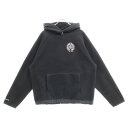 CHROME HEARTS(クロムハーツ) サイズ:M YNT U DETENT HDPL FLC クロスボールボタンフリースパーカー フーディ ブラック【中古...