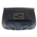 FENDI(フェンディ) チェーンショルダーバッグ ブラック レザー ゴールド金具 8M0276【中古】【程度A】【カラーブラック】【取扱店舗BRING福岡天神店】