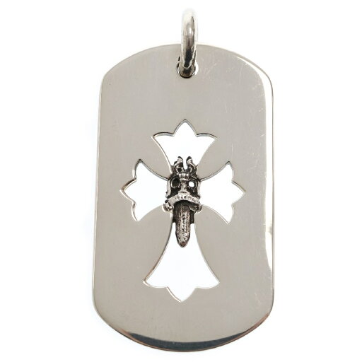 CHROME HEARTS(クロムハーツ) D TAG LRG CROSS DAGG カットアウトクロスダガー ラージドッグタグネックレストップ【中古】【程度B】【カラーシルバー】【取扱店舗BRING福岡天神店】 CHROME HEARTS(クロムハーツ) D TAG LRG CROSS DAGG カットアウトクロスダガー ラージドッグタグネックレストップ【中古】【程度B】【カラーシルバー】【取扱店舗BRING福岡天神店】