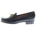 HERMES(エルメス) デスタン ゴールドバックル モカシンレザーローファー ブラック レディース【中古】【程度B】【カラーブラック】【オンライン限定商品】