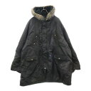 BALENCIAGA(バレンシアガ) サイズ:46 MILITARY PARKA JACKET ミリタリー パーカー ファー フーデッド コート ジャケット 751730 TM013 ブラック【新古品/中古】【程度S】【カラーブラック】【オンライン限定商品】