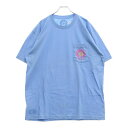 CHROME HEARTS(クロムハーツ) サイズ:XL CH T-SHRT LTD マイアミ限定バックホースシュープリント 半袖Tシャツ カットソー ブルー【...
