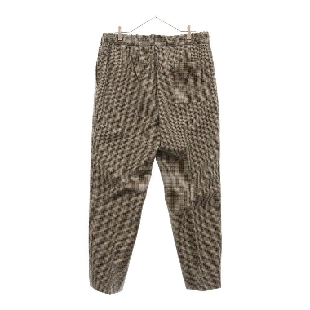 FENDI(フェンディ) サイズ:52 千鳥格子柄スラックスパンツ センタープレス ベージュ FB0479【新古品/中古】【程度S】【カラーベージュ】【取扱店舗BRING大宮店】