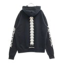 CHROME HEARTS(クロムハーツ) サイズ:S Tire Track Hoodie タイヤトラックバックプリント セメタリー プルオーバーパーカー ブラック【中古】【程度A】【カラーブラック】【取扱店舗BRINGアメリカ村店】