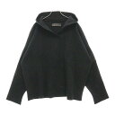 CHROME HEARTS(クロムハーツ) サイズ:MED/LRG MED/LRG ハラコクロスパッチ コットン/ナイロンニット プルオーバーパーカー ブラック...