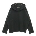 CHROME HEARTS(クロムハーツ) サイズ:MED/LRG MED/LRG ハラコクロスパッチ コットン/ナイロンニット プルオーバーパーカー ブラック...