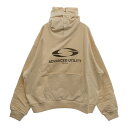 GRAILZ(グレイルズ) サイズ:2 23SS OVAL LOGO HOODIE オーバルロゴプルオーバーフーディーパーカー GR23SSMH01 クリーム【...