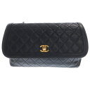 CHANEL(シャネル) マトラッセ チェーンショルダーバッグ ラムスキン ブラック/ゴールド 2番代【中古】【程度B】【カラーブラック】【取扱店舗BRING福...