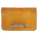 CHROME HEARTS(クロムハーツ) CARD CASE グロメット付き オーストレッグ レザーカードケース ブラウン【中古】【程度B】【カラーブラウン】...