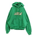OFF-WHITE(オフホワイト) サイズ:L 24SS FELPA HOODIE FOOTBALL フロントロゴ フットボール フーディ パーカー OMBB1...