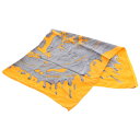 HERMES(エルメス) Peinture Fraiche ペンキ塗りたて カレ90 カヴロッシュ シルクスカーフ オレンジ/グレー【中古】【程度B】【カラー1...